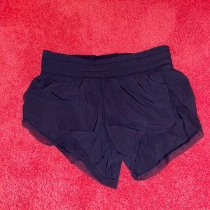 Navy lululemon shorts